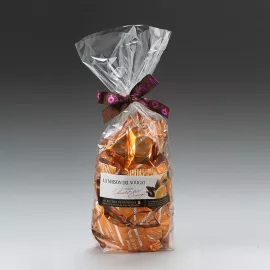 Sachet dominos nougat tendre Premium enrobé au chocolat lait orange 500g