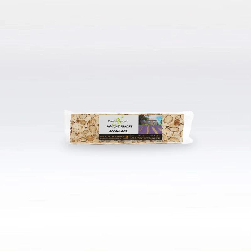 Barre nougat tendre au spéculoos 100g